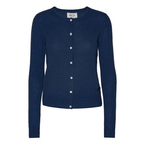 BETA STUDIOS CLASSIC CARDIGAN CASHMERE NAVY